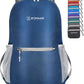 ZOMAKE Ultra Lightweight Hiking Backpack 20L, Packable Small Backpacks Water Resistant Daypack for Women Men(Navy Blue)