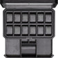 ROTHWELL 12 Slot Leather Watch Box with Valet Drawer - Luxury Watch and Jewelry Case Display Organizer, Microsuede liner, Mens Locking Storage Holder Large Glass Top (Black/Grey)