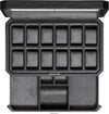 ROTHWELL 12 Slot Leather Watch Box with Valet Drawer - Luxury Watch and Jewelry Case Display Organizer, Microsuede liner, Mens Locking Storage Holder Large Glass Top (Black/Grey)