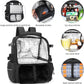 Rabjen Fishing Tackle Backpack, 45L Storage Waterproof Travel Bag Store Fishing Gear with Insulated Top Pocket