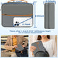 Electronics Organizer,Travel Cord Organizer Pouch, Portable Cable Organizer Bags, Waterproof Electronic Accessories Storage Case for Cables, Cords, Charger, Phone (Three Layer-Gray)