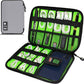 Electronics Organizer,Travel Cord Organizer Pouch, Portable Cable Organizer Bags,Travel Electronic Accessories Storage Case for Cables, Cords, Charger, Phone (Gray)