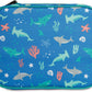PackIt Freezable Classic Lunch Box, Sea Shark, Built with ECOFREEZE Technology, Collapsible, Reusable, Zip Closure With Zip Front Pocket and Buckle Handle, Designed for Fresh Lunch On the Go