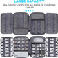 Lacdo Cord Organizer Travel, Cable Organizer Bag Case, Portable Electronics Organizer travel Case, 6 Layer Large Capacity Charging Cords Storage organizer for Cables, SD Card, Travel Essentials, Gray