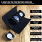 Longjet Watch Roll Travel Case for Men Portable Watches Organizer Box with Removable Velvet Pillow Holder (Black Cross)