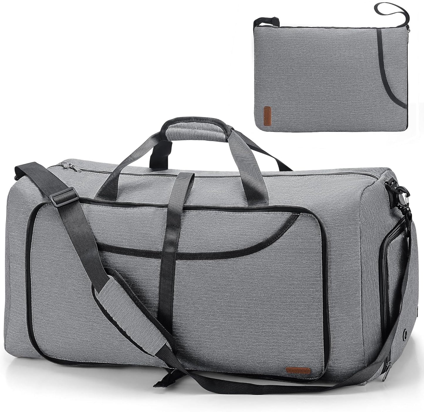 100L Duffle Bag for Travel, Large Foldable Waterproof Travel Duffel Bags Weekender Overnight Bag for Men and Women with Shoe Compartment - Roamly