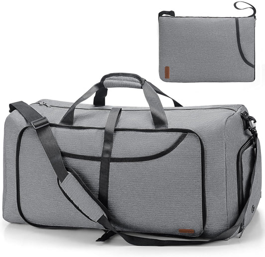 100L Duffle Bag for Travel, Large Foldable Waterproof Travel Duffel Bags Weekender Overnight Bag for Men and Women with Shoe Compartment - Roamly