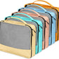 5 Pcs Packing Cubes for Suitcase Large Travel Cubes Carry on Luggage Organizer Bags for Clothes Accessories (L,Pastel)