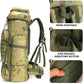 King'sGuard 70L Camping Hiking Backpack Tactical Backpack Military Molle Rucksack Backpack for Outdoor - Roamly