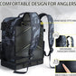 Fishing Backpack with Tackle Boxes,45L Large Tackle Bag with Cooler & Fishing Gear Kit,Waterproof Tackle Backpack for Gift with Fishing Lures, Fishing Pliers,Camouflage