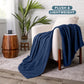 Bare Home Polar Fleece Blanket - King - Dark Blue - Warm & Cozy - Premium Fleece - Throw for Bed, Sofa, Camping, Travel and Cold Nights - Lightweight Blanket (King, Dark Blue)