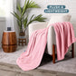 Bare Home Polar Fleece Blanket - Throw - Light Pink - Warm & Cozy - Premium Fleece - Blanket for Bed, Sofa, Camping, Travel and Cold Nights - Lightweight (Throw, Light Pink)