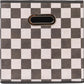 Household Essentials Fabric Storage Bins 6 Piece Set, Checkerboard White and Black