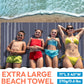 Oversized Sand Resistant Prewashed Turkish Cotton Quick Drying, Compact, Lightweight Beach, Bath, Pool, Gym, Yoga Towel - 40x71
