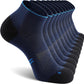 CS CELERSPORT 2/5 Pairs Ankle Compression Socks for Men and Women Running Athletic Socks