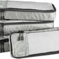 Amazon Basics Slim Packing Cubes for Travel, Packing Organizers, 4-Piece-Set With Double Zipper Pulls and Mesh Top Panel, 100% Durable Polyester, Gray, 14"L x 5"W x 3"H - Roamly