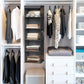 Simple Houseware 5 Shelf Hanging Closet Organizer, Dark Gray
