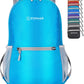 ZOMAKE Ultra Lightweight Hiking Backpack 20L, Packable Small Backpacks Water Resistant Daypack for Women Men(Light Blue)