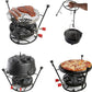 CampMaid Outdoor Cooking Set - Dutch Oven Tools Set - Charcoal Holder & Cast Iron Grill Accessories - Camping Grill Set - Outdoor Cooking Essentials - Camp Kitchen Equipment - (7 Piece Set)