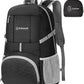 ZOMAKE Lightweight Packable Backpack 35L, Light Foldable Backpacks Water Resistant Collapsible Hiking Bag, Compact Folding Day Pack for Travel Camping(Graphite black) - Roamly