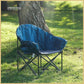 ARROWHEAD OUTDOOR Oversized Heavy-Duty Club Folding Camping Chair with Pocket, Cup Holder, Portable, Padded, Moon, Round, Saucer, Supports 330lbs, Carrying Bag