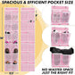 Simple Houseware 24 Pockets - 2PK 12 Large Pockets Over Door Hanging Shoe Organizer, Pink