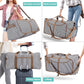 100L Duffle Bag for Travel, Large Foldable Waterproof Travel Duffel Bags Weekender Overnight Bag for Men and Women with Shoe Compartment (Stripe) - Roamly
