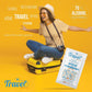 Hand Sanitizing Travel Wipes – 30ct Individually Wrapped | Fresh Citrus Scent, Moisturizing, 70% Alcohol Wipes | Travel, Home, Office, Daily Use | Made in USA