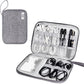 SELLYFELLY Travel Electronics Organizer Portable Cable Organizer Bag for Storage Electronic Accessories Case for Cord,Phone,Charger,Flash Drive (Gray)