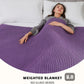 L'AGRATY Knitted Weighted Blanket - 48"x72" 20lbs Cooling Chunky Knit Heavy Blanket for Adults Braided Crochet Throw Thick Cable Yarn Knit Decorative No Beads Evenly Weighted Machine Washable