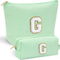 YOOLIFE Gifts for Girls & Women, Teen & Birthday Gifts, Personalized Initial Makeup Bag - Roamly
