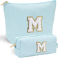 YOOLIFE Initial Makeup Bag for Girls Women - Skin Care for Teens 10-12 | Make Up Bag | Trendy Stuff for Tween Girls & Women | Graduation & Mothers Day Gifts - Roamly