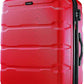 Samsonite Omni PC Hardside Expandable Luggage with Spinner Wheels, Checked-Large 28-Inch, Red