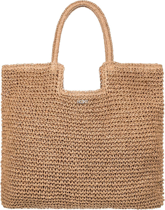 Roxy Women's Beach Tote Bag | Travel | Vacation | Straw | Lightweight | Breathable