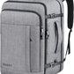 Carry On Backpack, Extra Large 40-50L Travel Backpack for Men & Women, Expandable Backpack For Airplanes, 17 Inch Laptop Backpack, Luggage Suitcase 40L Daypack Lightweight Business Weekender Bag, Grey