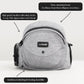 Tushbaby Ergonomic Hip Seat Carrier- for Babies and Toddlers 0-3yrs, Safety Approved, Structured Support, Convenient Pockets, Feeding Aid, Durable YKK Zippers, Foam-Free Build, (Grey)