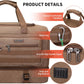 WITZMAN Duffle Bag for Men 50L Canvas Weekender Overnight Bag with Toiletry Bag Sets Travel Duffel Bag Shoes Compartment（A8010-2 Brown） - Roamly