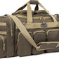 K-Cliffs Tactical Range Duffel Heavy Duty Large Gear Duffle Durable Quality Travel Sports Gym Equipment Bag Military Molle with Lockable Zippers with US Flag Patch 33 Inch Khaki
