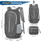 ZOMAKE Ultra Lightweight Packable Backpack 25L, Foldable Hiking Backpacks Water Resistant Small Folding Daypack for Travel(Dusty grey)
