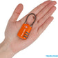 TSA Approved Travel Combination Cable Luggage Locks for Suitcases & Backpacks - 1 Pack of Orange TSA Lock