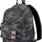Dime Bags Odor Sealing Locking Backpack, Carbon Lining for Smell & Spill Protection, 3-Digit Combo Lock, Durable Water-Resistant Exterior, Compact Travel Bag, Changeable Patch, Mini Molly (Camo)