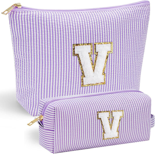 YOOLIFE Makeup Bag for Women - Personalized Makeup Pouch for Girlfriend Bridesmaid Wife | Travel Toiletry Bag for Her Mom | Skin Care Bag Birthday Gift for Sister Friend Mini Makeup Bag Sweet 16 Gifts - Roamly