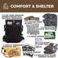 Sirius: Pre-Packed Bug Out Bag - 72 Hour Kit for 2 People - Bugout Backpack Survival Kit - Premium 50L Go Bag Tactical Backpack - Essential Bug Out Gear - Upgraded Survival Backpack