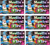 Merlin's Mystical Fire Color Changing Packets- Pack of 6, 0.882 oz Each- Long Lasting Enchanted Multi-Color Magical Flames- Flame Color Changer for Fire Pits & Outdoor Fireplaces- Campfire Accessories