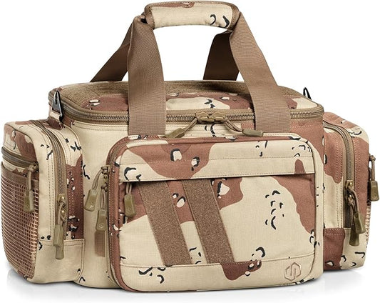 Savior Equipment Specialist Series Tactical Triple Pistol Shooting Range Hunting Duffle Bag Gun Carrying Case, Rigid Compartment Frame, Lockable Zippers
