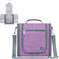 PAVILIA Extra Large Toiletry Bag Travel Bag for Women Men, Hanging Cosmetic Organizer, Water Resistant Makeup Bag for Accessories Toiletries, Travel Essentials Kit (Purple)