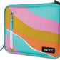 PackIt Freezable Classic Lunch Box, Retro Wave, Built with ECOFREEZE Technology, Fully Freezable, Collapsible, Reusable, With Zip Front Pocket and Buckle Handle, Designed for Fresh Lunch On the Go