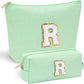 YOOLIFE Tween Girls Trendy Stuff - Gifts for Women: Birthday, Graduation, Mothers Day, Bridesmaid, Teacher, Sister; Initial Makeup Bag - Cosmetic Travel Bag - Roamly