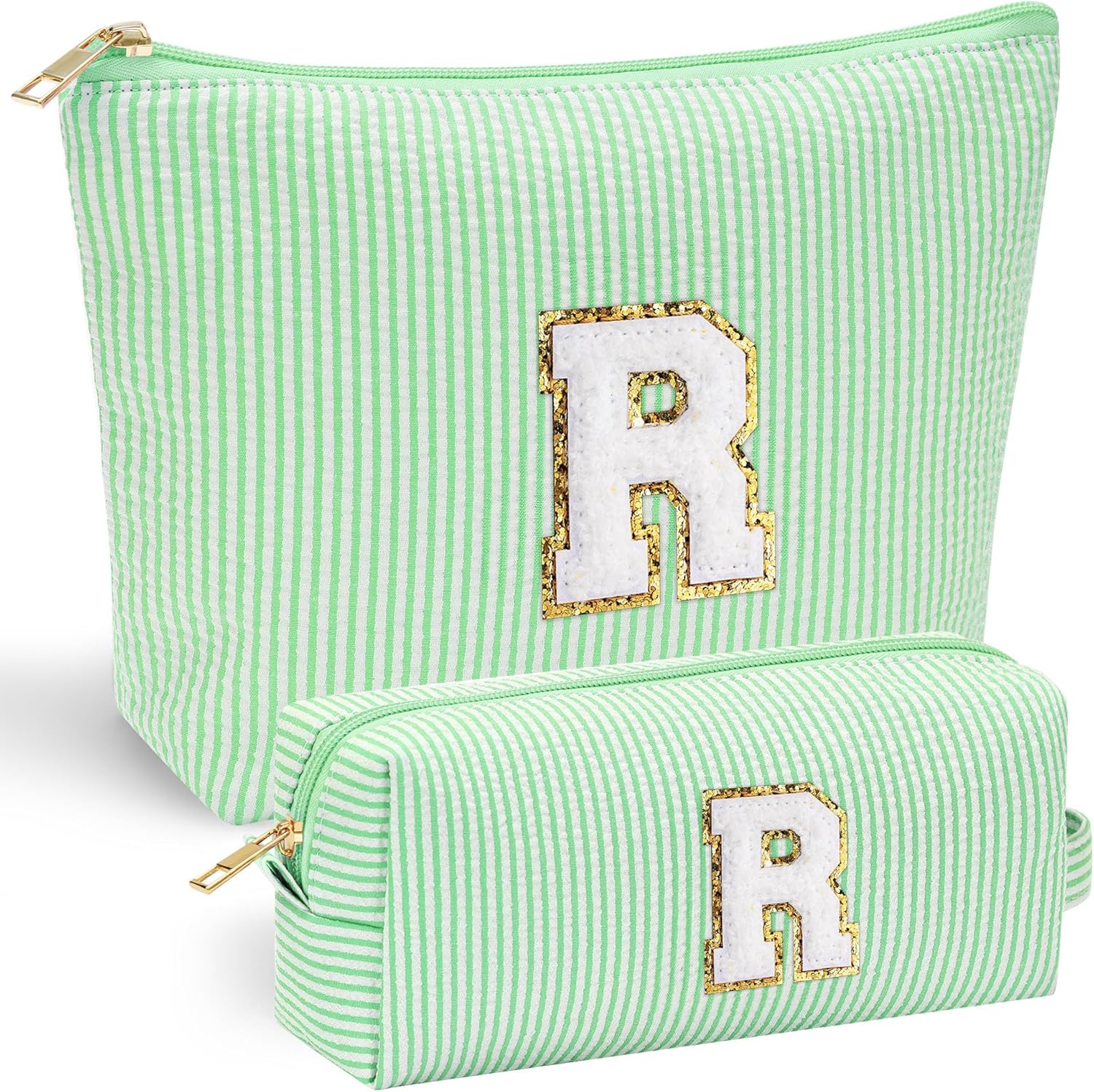 YOOLIFE Tween Girls Trendy Stuff - Gifts for Women: Birthday, Graduation, Mothers Day, Bridesmaid, Teacher, Sister; Initial Makeup Bag - Cosmetic Travel Bag - Roamly