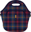 Sok It LunchTote Zippered Bag Insulated Neoprene Caddy (Tartan Royale, X-Large 6.5 Quart Lunch Tote)